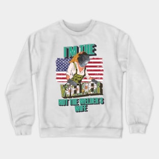 Welder girl funny quote woman metal worker gift Crewneck Sweatshirt